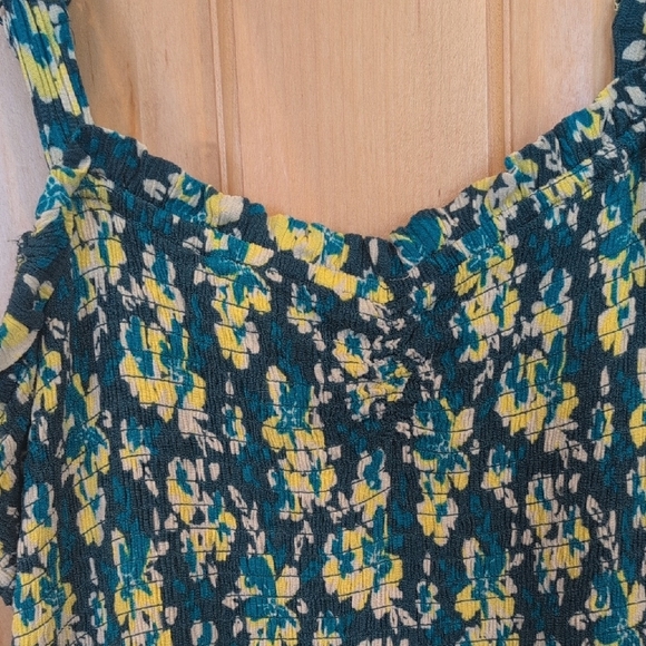 Market & Spruce Blue and Yellow Patterned Dress - Picture 7 of 7